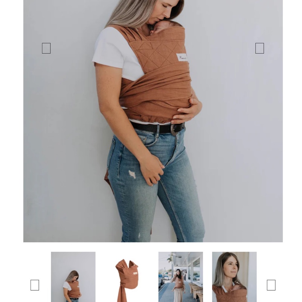 Mumma Etc Linen Wrap carrier